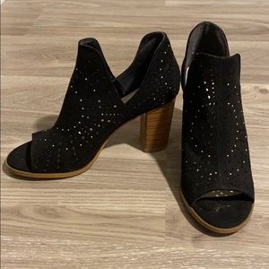 Black Booties with Chunky Heel by Fergie